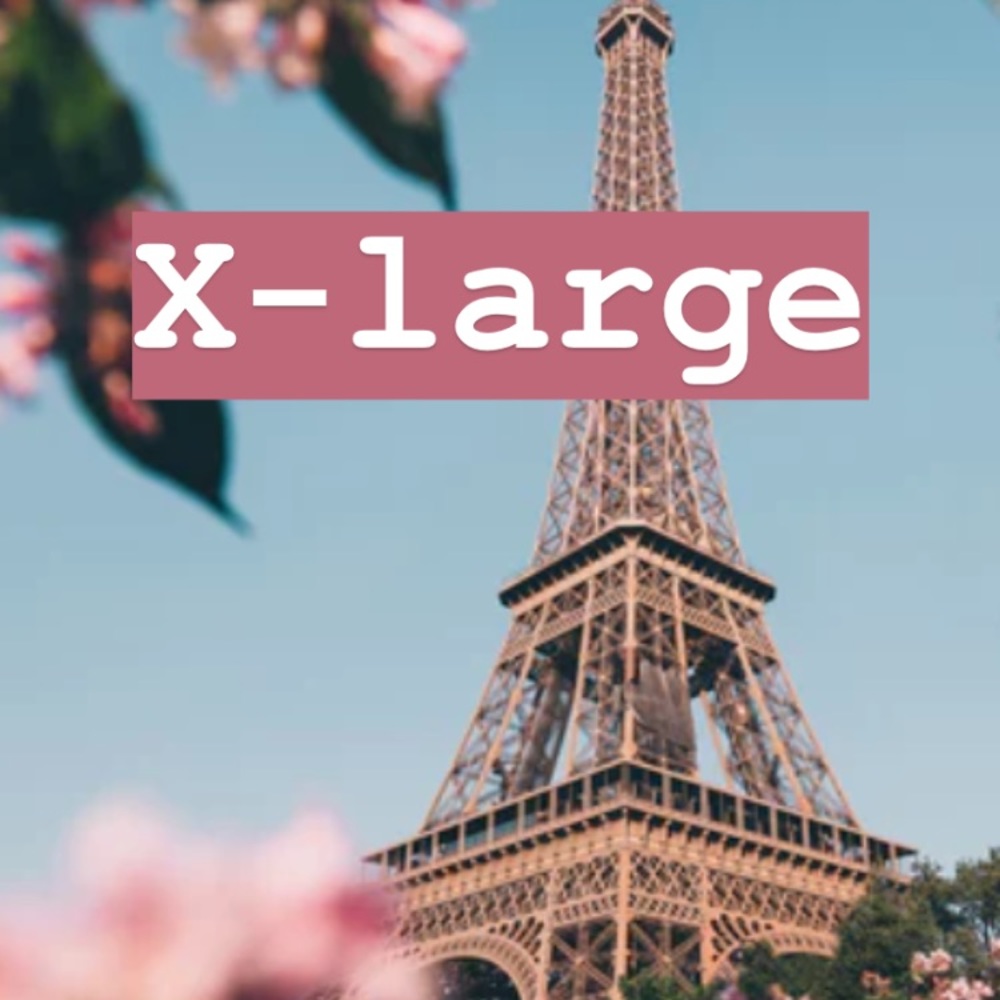 Sizes X-large